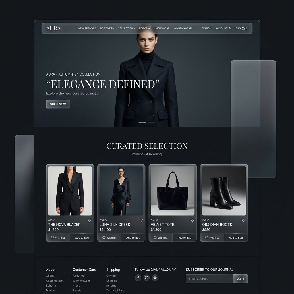 Luxury E-Commerce Mockup