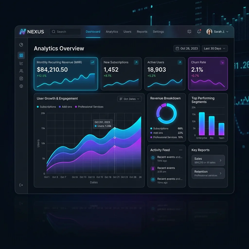 SaaS Dashboard Mockup