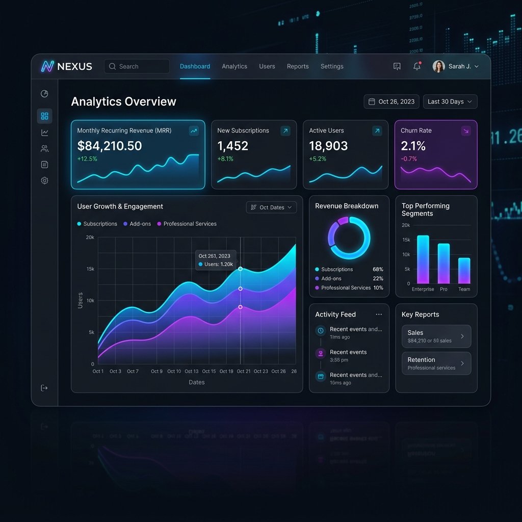 SaaS Dashboard Mockup